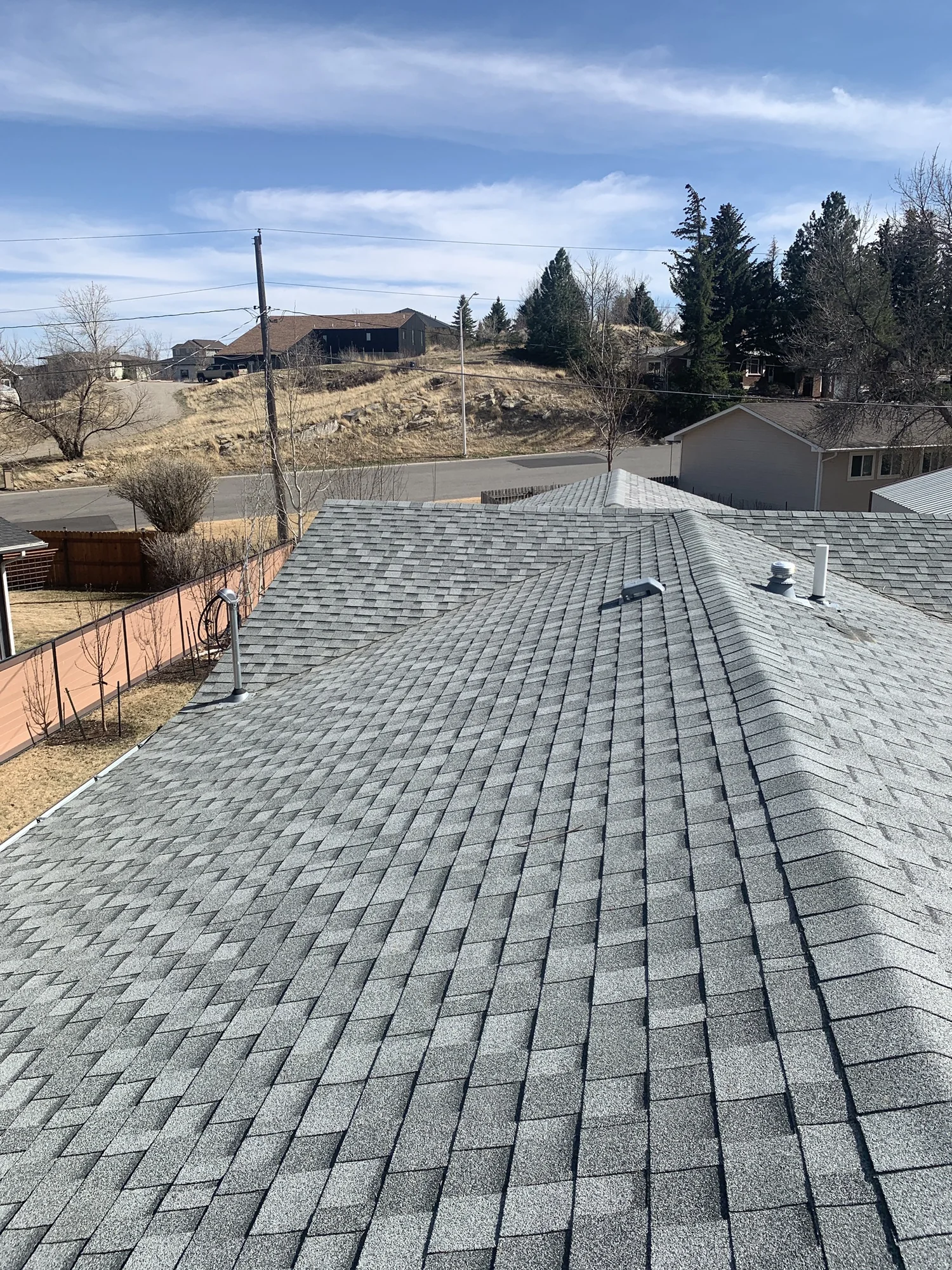 Flat roofing on a Bridger-area building