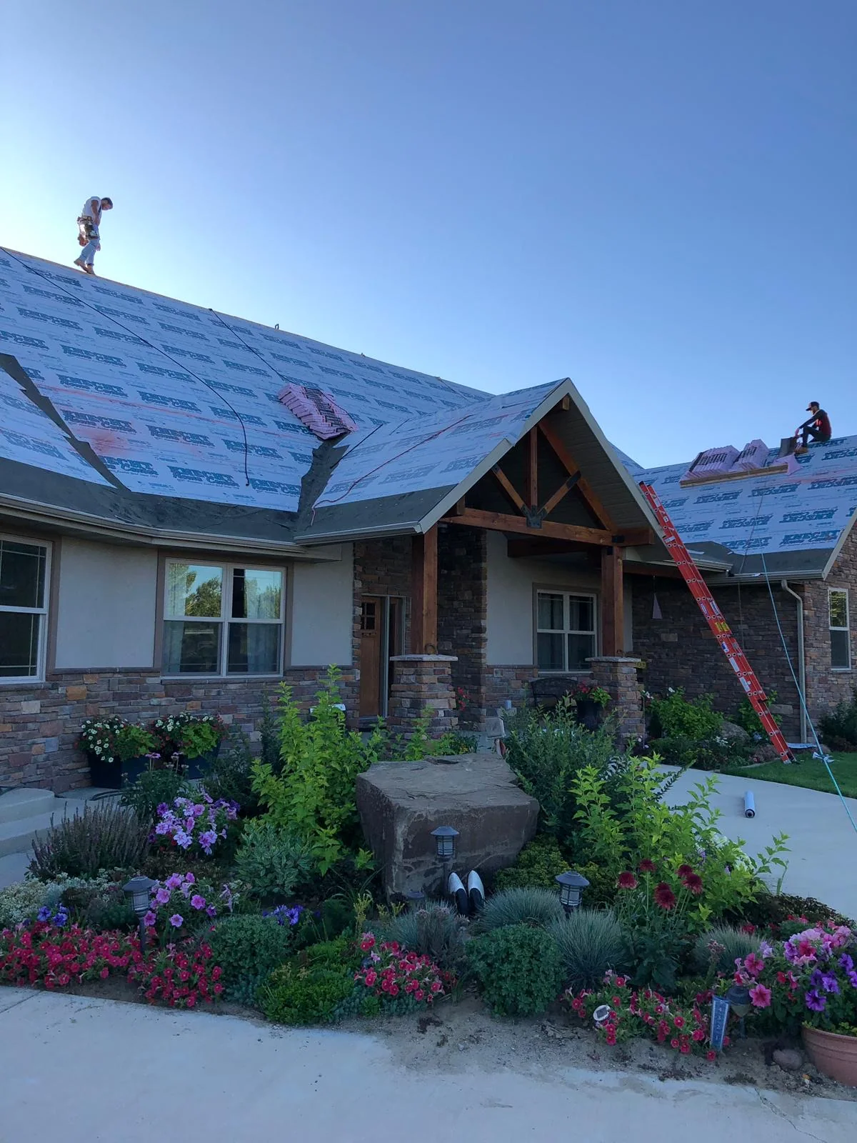 Sterling Roofing exterior project