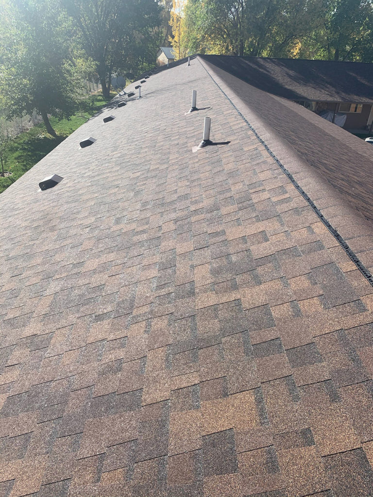 New roof install residential home in Billings Heights.